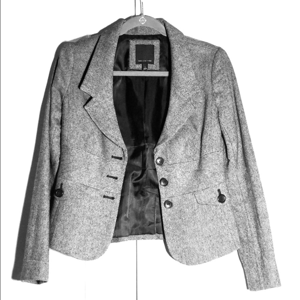 The Limited Gray Wool blazer